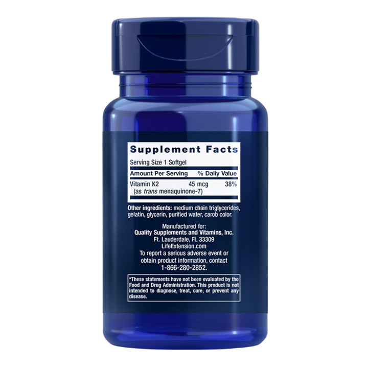 Life Extension Vitamin K2 Gel 90's