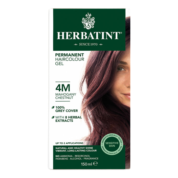 Herbatint, Permanentes Haarfärbegel, 4M, Mahagoni-Kastanie 135ML 