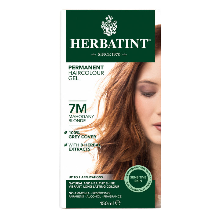 Herbatint, gel permanente di capelli, 7m, bionda in mogano 135ml