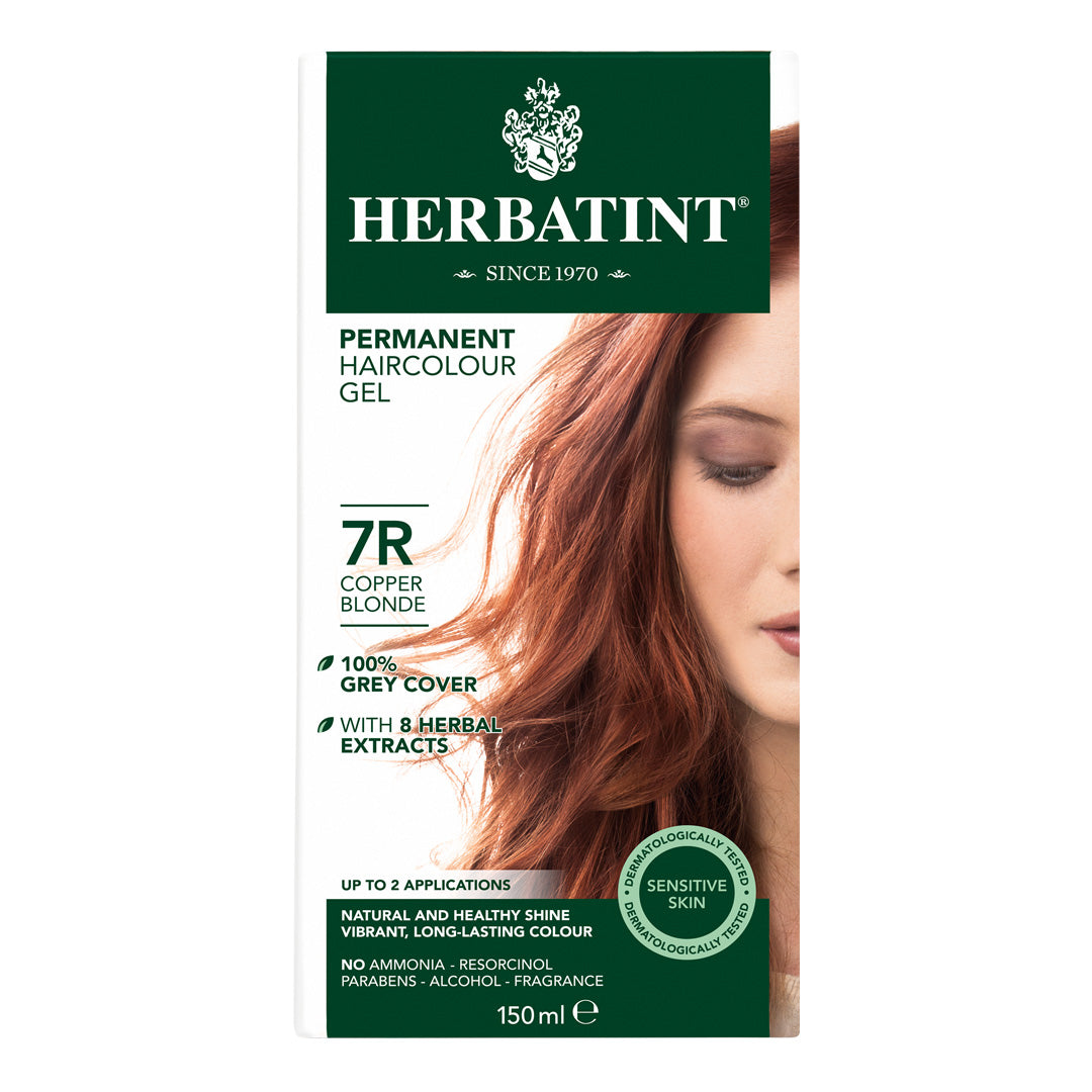 Herbatint, Стойкая гель-краска для волос, 7R, медный блонд, 135 мл 