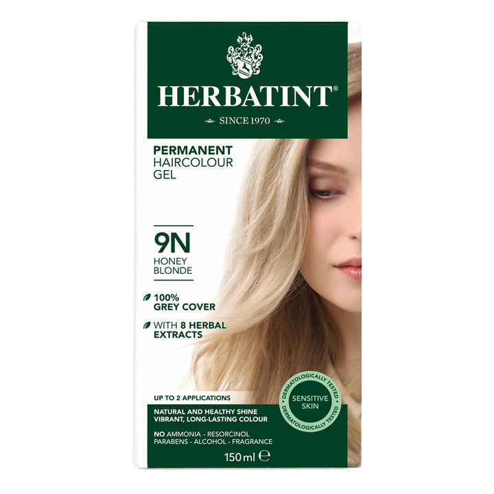 Herbatint, Стойкая гель-краска для волос, 9N, медовый блонд, 135 мл 