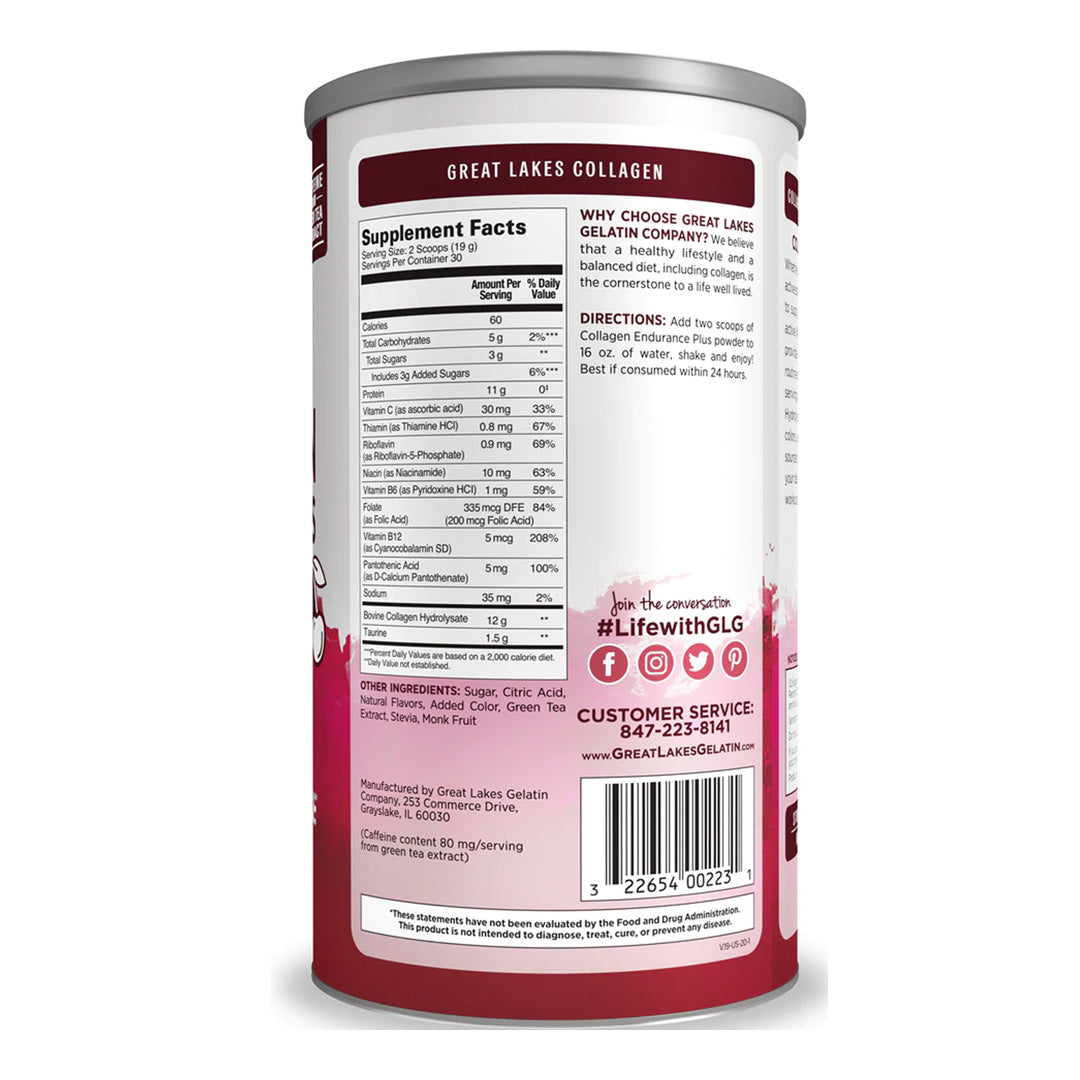 Lakes Great Lakes Collagen Inturance Plus Black Cherry Floved 568g