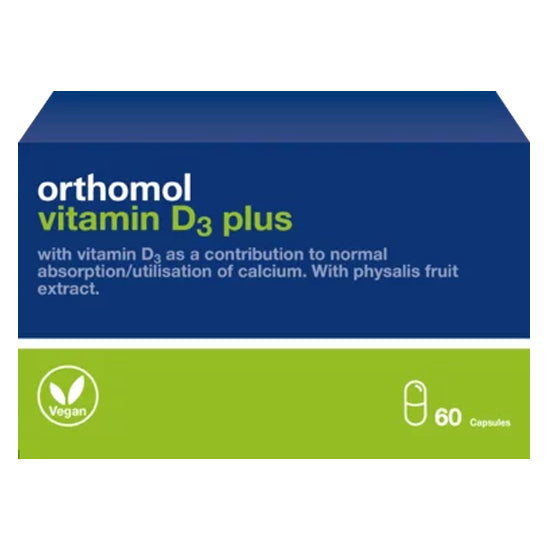 Orthomol Vitamin D3 Plus 60 Capsules for normal absorption ihealthUAE