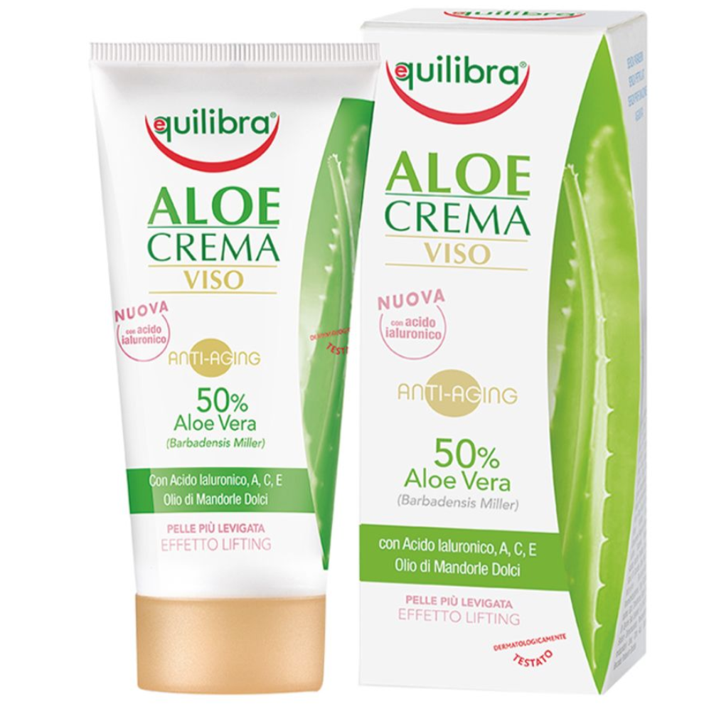 Crema per il viso antiaging di Equilibra aloe 50ml