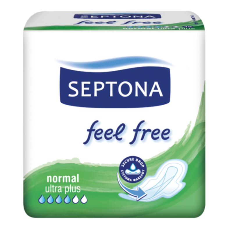 Septona Sanitary Napkins Feel Free Normal 10 Napkins