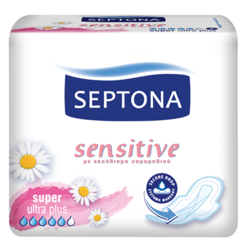 Septona Sanitary Napkins Sensitive Super Ultra plus 8Pcs