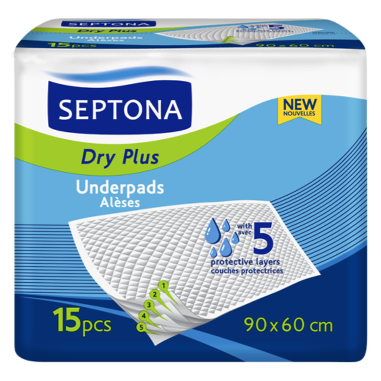 Septona Dry Plus Unterlagen 90X60Cm 15St