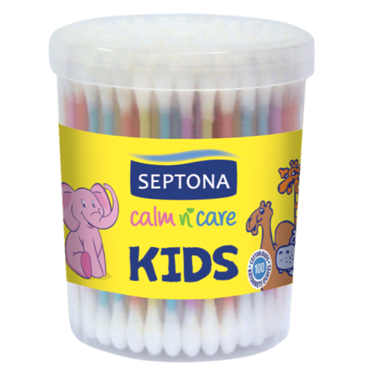 Septona 100 Cotton Buds Kids in Plastic Jar