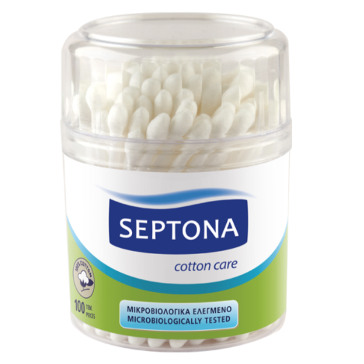 Septona 100 Cotton Buds In Plastic Jar