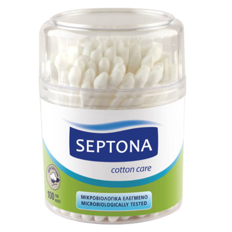 Septona 100 Cotton Boccioli in barattolo di plastica