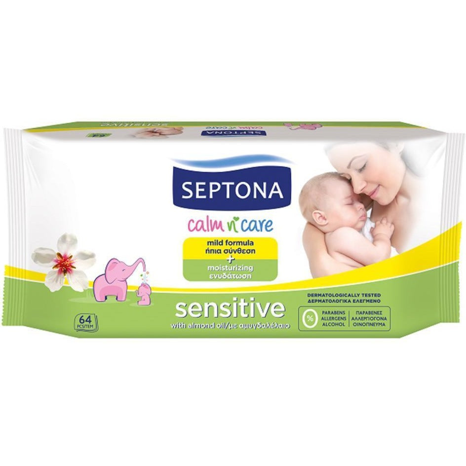 Settona Baby Wipes Sensitive 64pcs