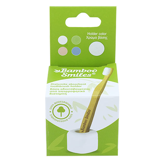 Bamboo Smiles Diatomite Absorbent Holder White