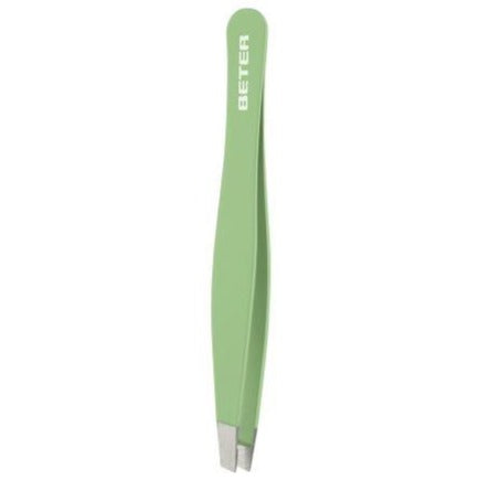 Beter Slanted Tip Tweezers, Coloured, Soft Touch 9.3Cm 09020