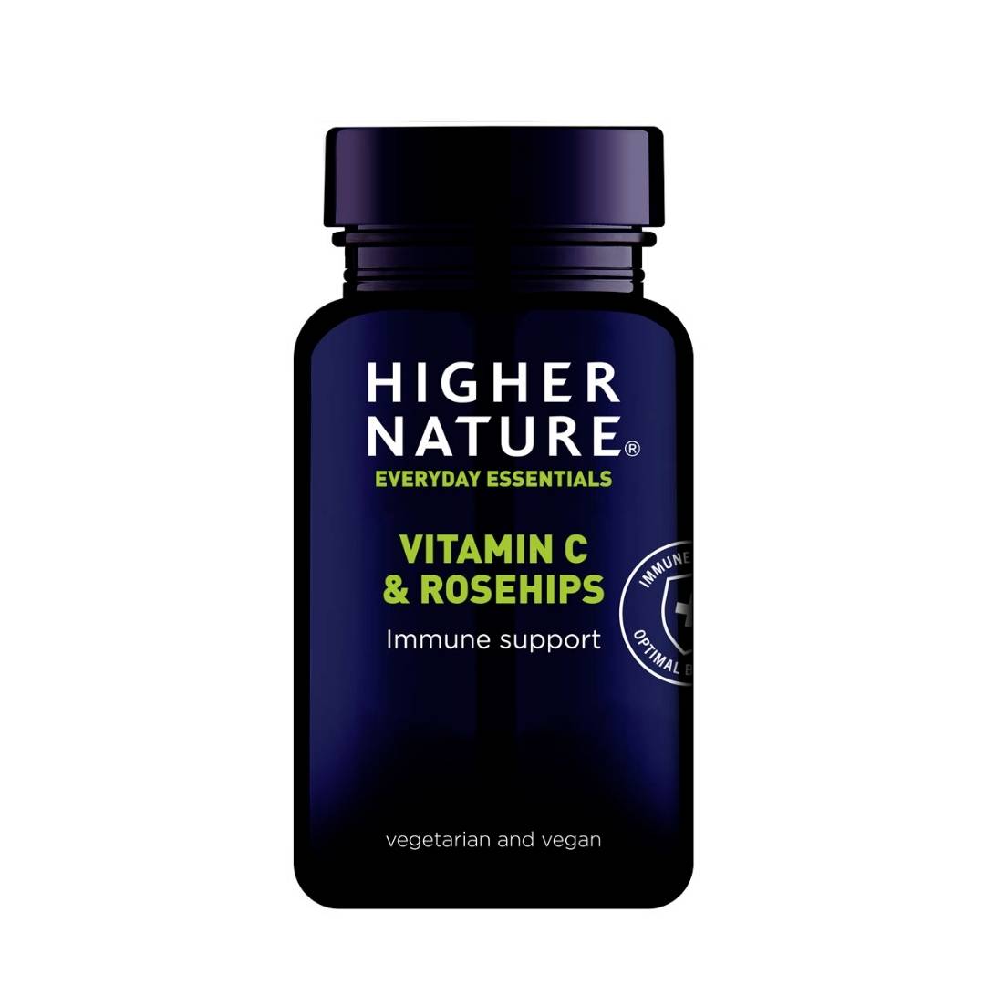 Higher Nature Vitamin C &amp; Hagebutten 90 Tabletten