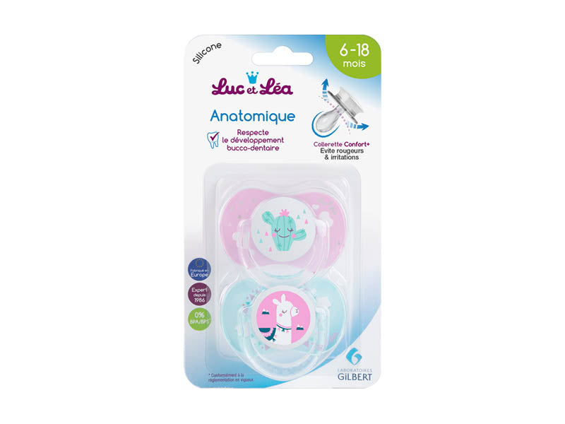 Luc et Léa Soother Newborn Sym Pink