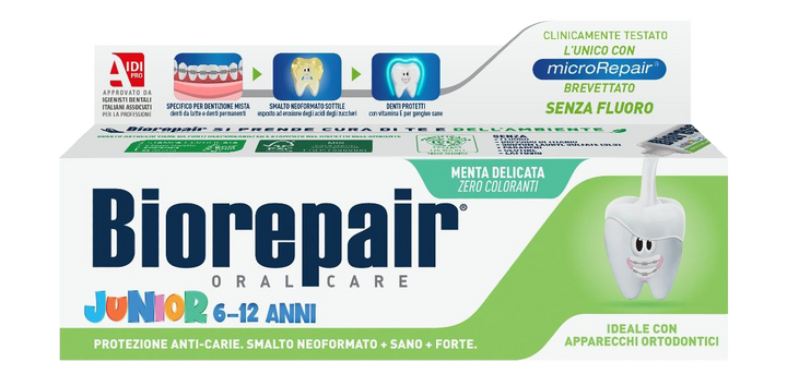 Biorepair Junior 6-12 Zahnpasta – Minze 75 ml