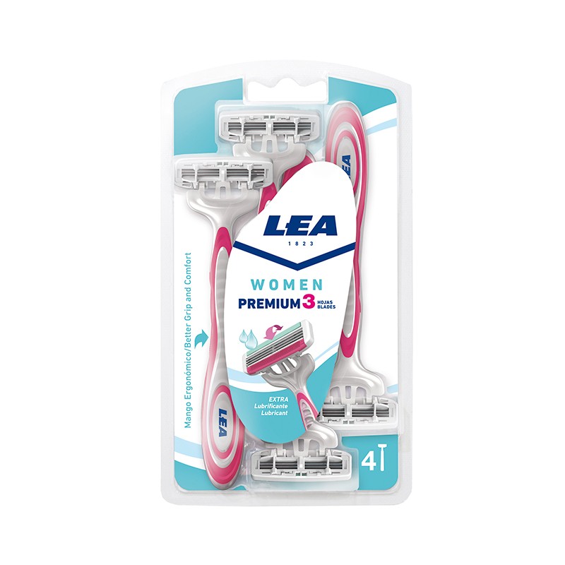 Lea Einwegrasierer Lea Women Premium 3er Pack 4 Einheiten 