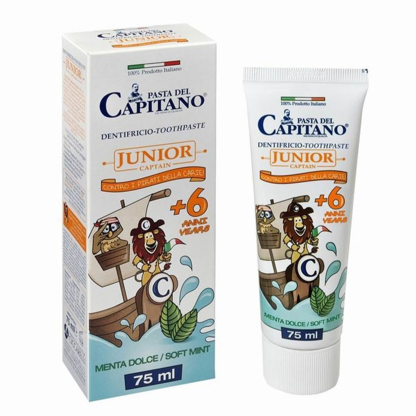 Pasta del capitano junior dentifricio dolce menta +6 anni 75 ml