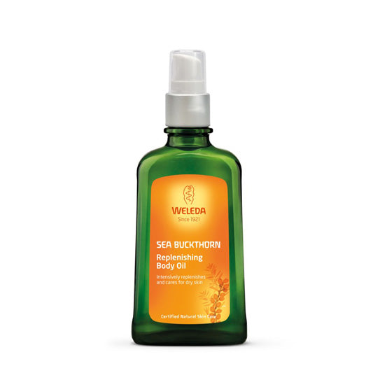 Weleda Sea Buckthorn Replenishing Body Oil 100Ml for radiance and smoothness from iHealth UAE