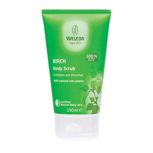 Weleda Birch Body Scrub 150Ml frees your hidden radiance, stimulating circulation and freshening skin tone. Tired skin reawakens. Not harmful to the environment from IHEALTH 