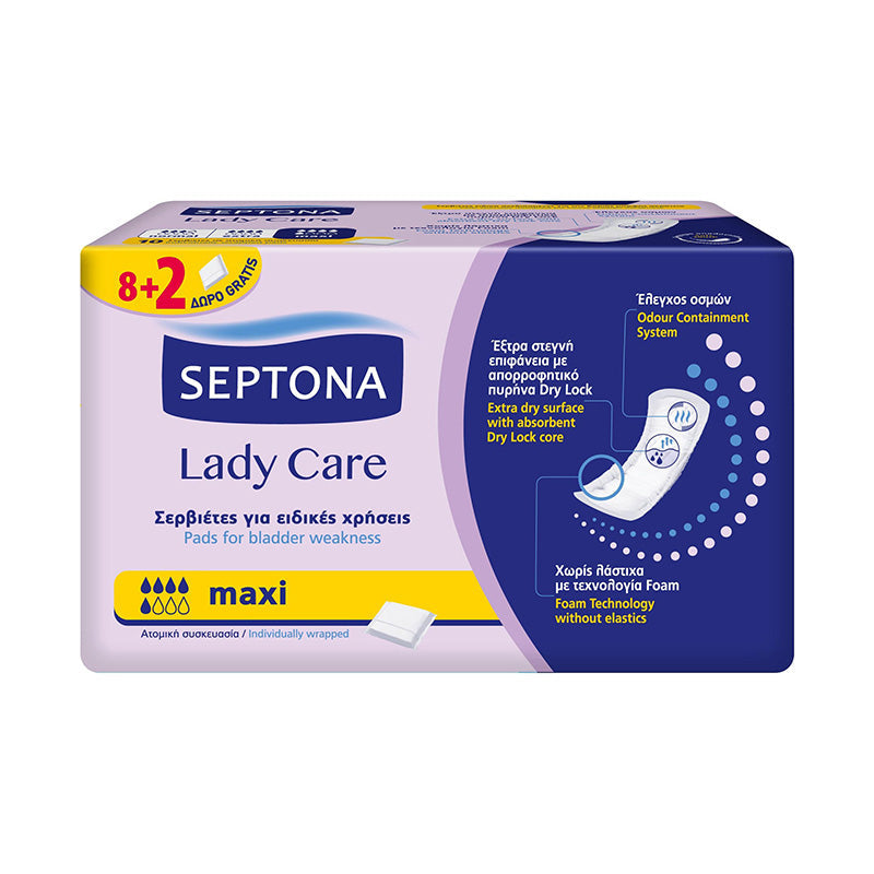 Septona Lady Care 8+2 Maxi-Servietten