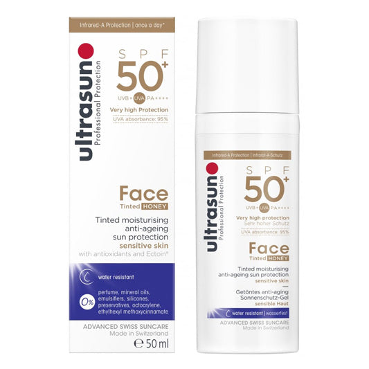 Ultrasun Face Tinted Honey Spf50+ 50ml. ihealthUAE