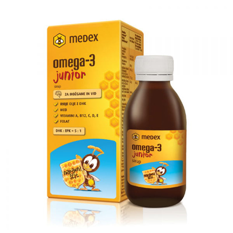 Medex Omega-3 Junior Syrup for kids Ihealth UAE