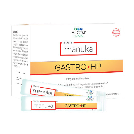 Algem Natura, Manuka Gastro HP, 15 bastoncini x 10 ml