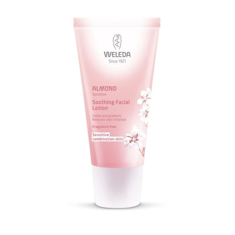 Weleda Almond Soothing Facial Lotion 30Ml ultra-light lotion for sensitive, combination and dry skin. With no fragrance at all, simply natural ingredients, it’s a cool, light, calming balm for over- reactive skin. Suitable for vegetarians. ihealth uae