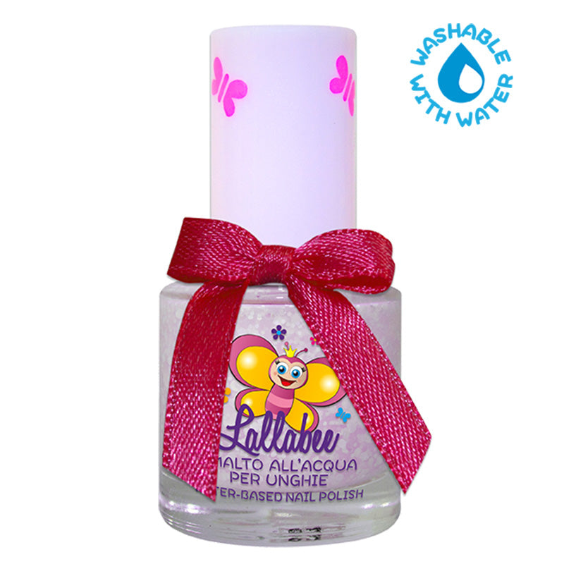 Lallabee Floret di unghie a base di zigth rosa chiaro glitter