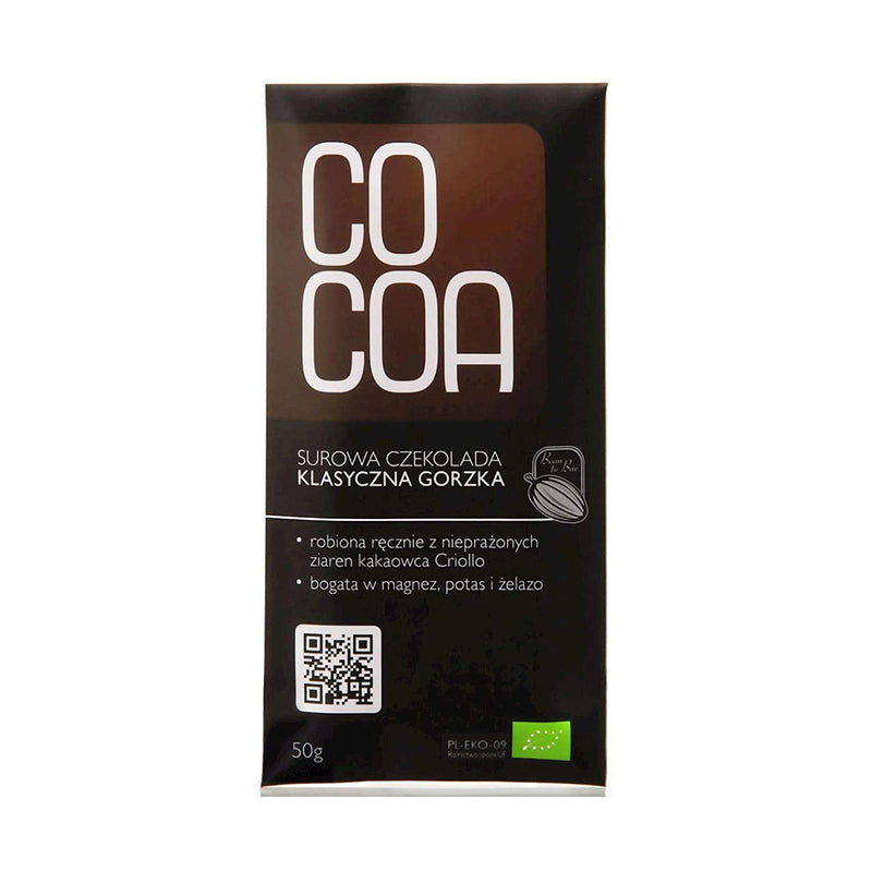 Cocoa Raw Chocolate  Classic Bitter Eko 50g