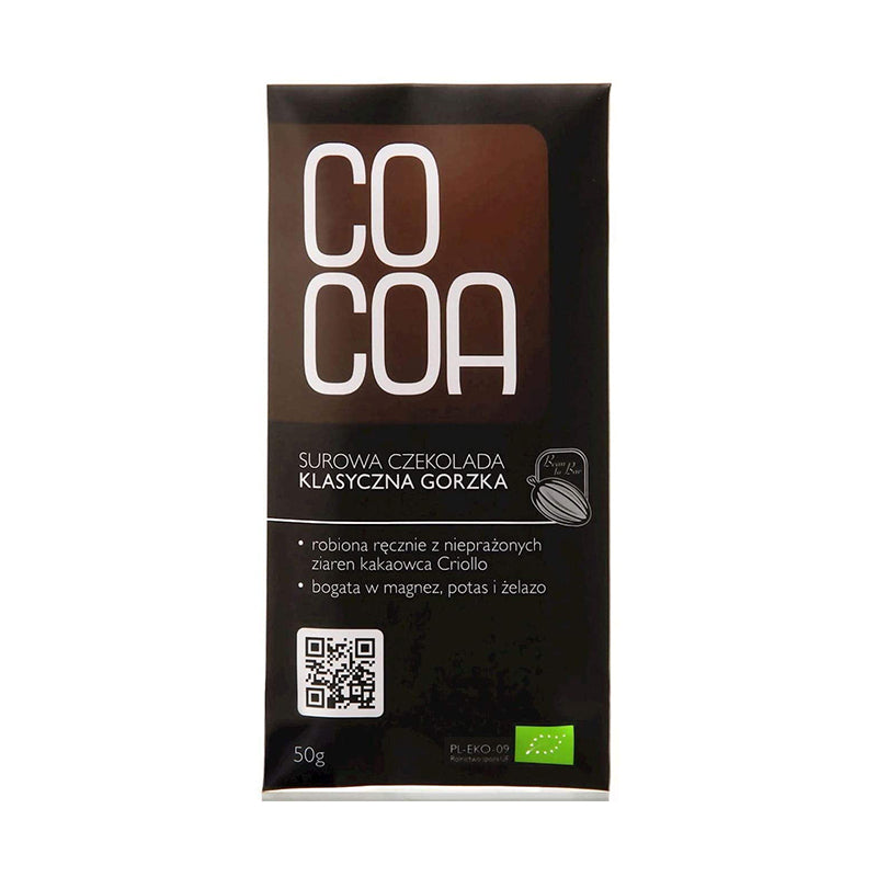 Cocoa Raw Chocolate Classic Bitter Eko 50G