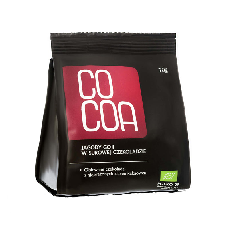 Cocoa Goji Berries in Raw Chocolate Eko 70g