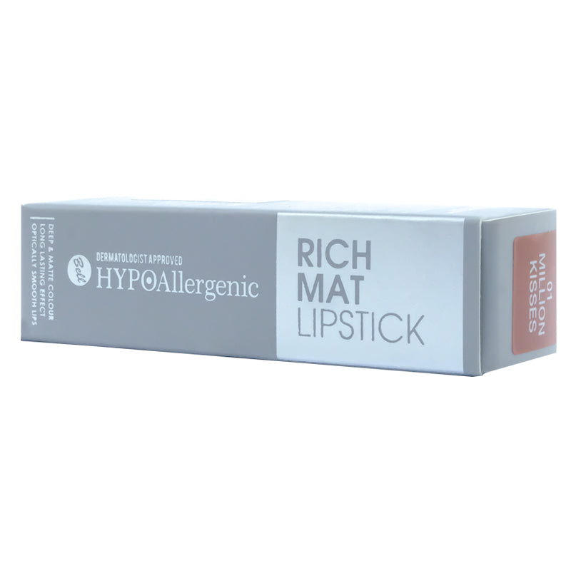 Bell Hypoaller Rich Mat Lipstick 01 Million Kisses-ihealthuae