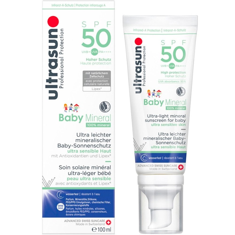 Ultrasun Baby Минеральный солнцезащитный крем SPF50 100 мл 