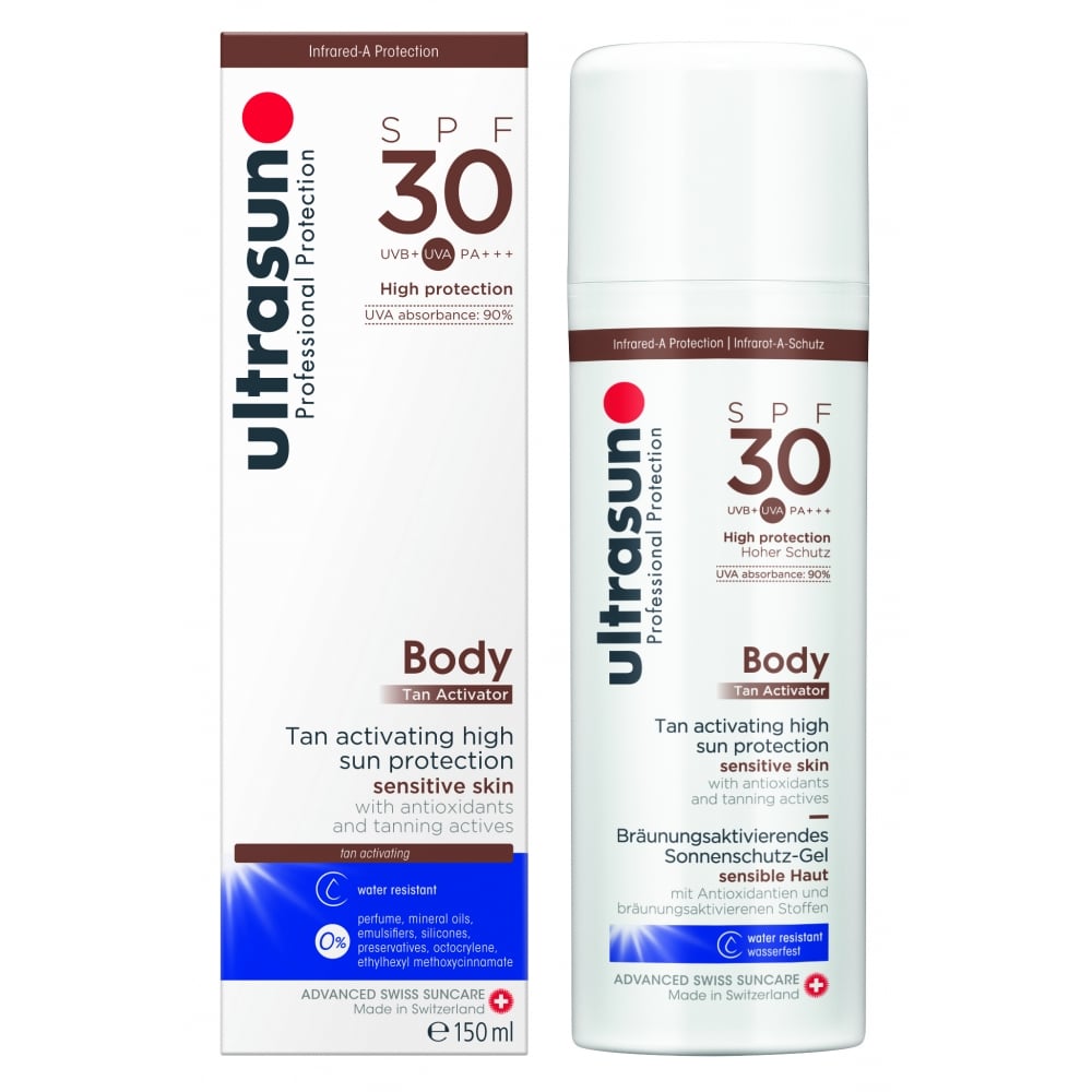 Activatore abbronzante per il corpo ultrasun SPF30 + 150 ml