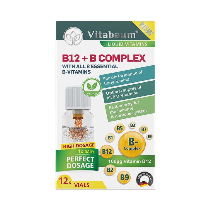 Vitabaum B12 + B Complex Vitamins 10Ml X 12Vials ihealth UAE