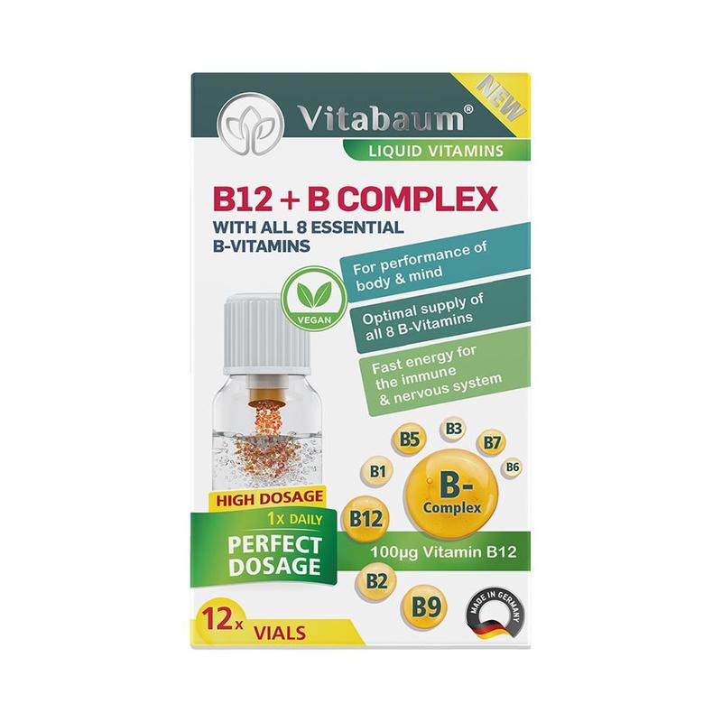 Vitabaum B12 + B Complex Vitamins 10Ml X 12Vials ihealth UAE