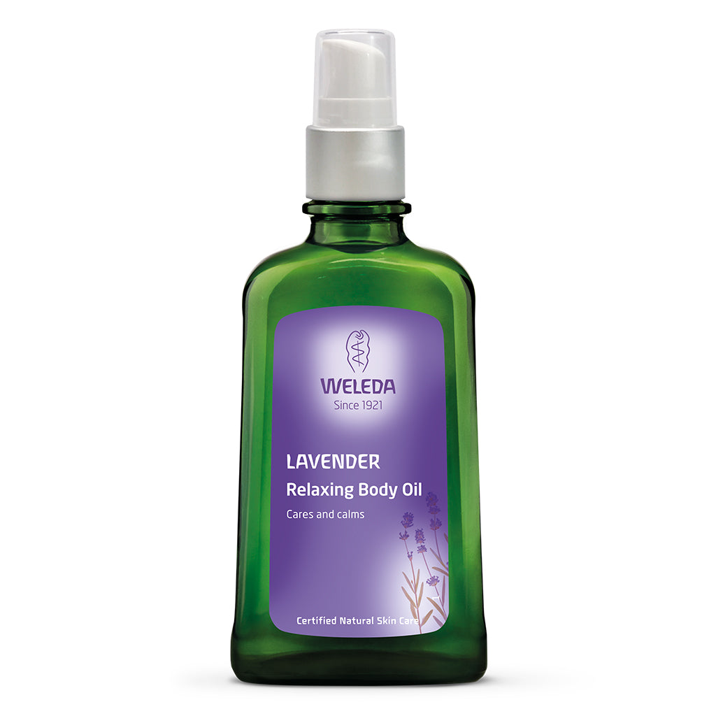 Weleda Lavender Relaxing Body Oil 100Ml perfect for stressful day to induce restful sleep 